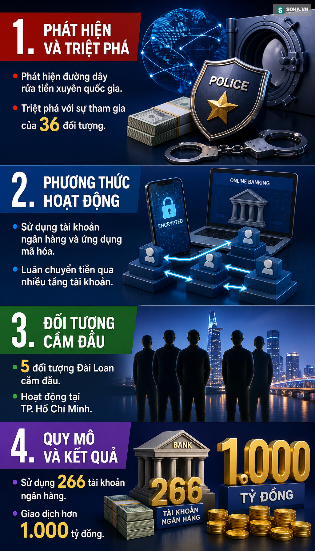 Điều tra hàng loạt giao dịch hơn 1.500 tỷ đồng, công an bắt 47 đối tượng, thu 329 điện thoại - Ảnh 4.