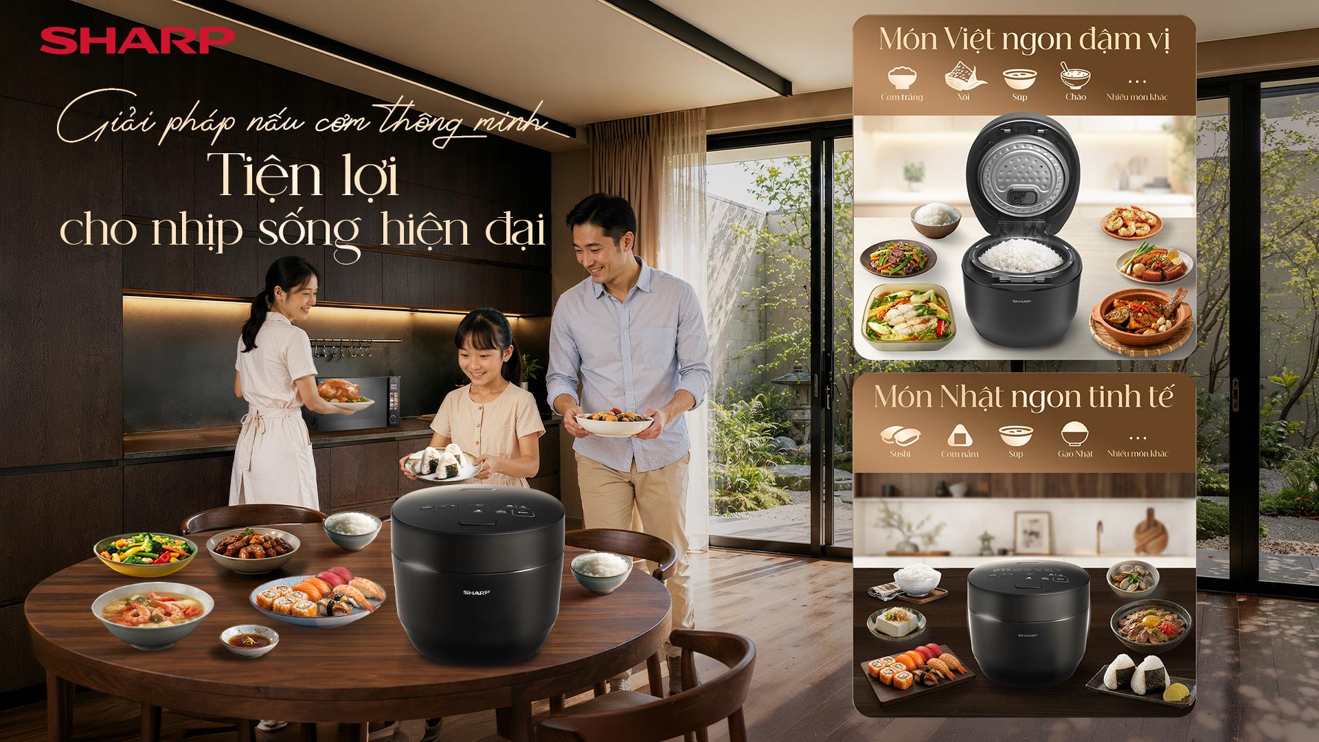 Sharp Maidaki – Tinh hoa nấu cơm chuẩn Nhật cho gia đình Việt - Ảnh 2. Sharp Maidaki – Tinh hoa nấu cơm chuẩn Nhật cho gia đình Việt - Ảnh 2.
