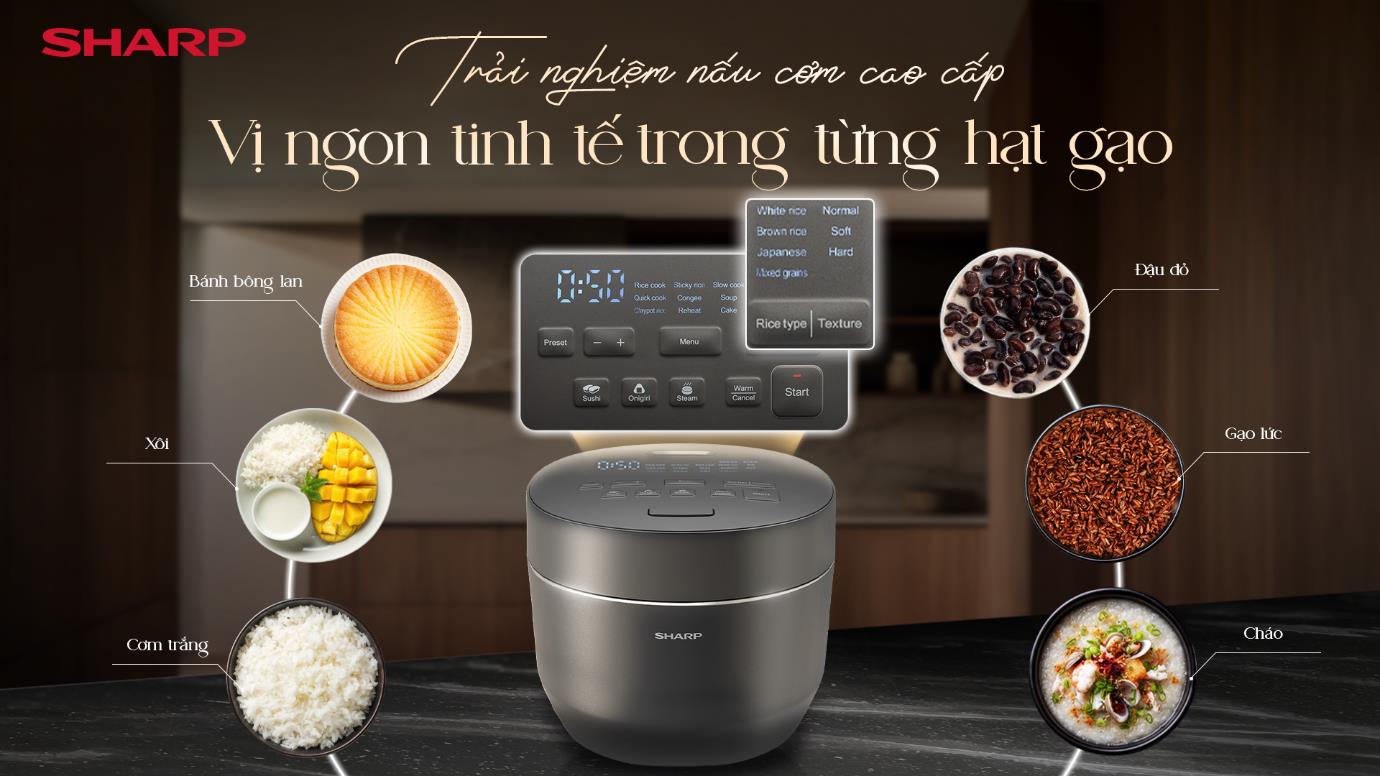 Sharp Maidaki – Tinh hoa nấu cơm chuẩn Nhật cho gia đình Việt - Ảnh 3. Sharp Maidaki – Tinh hoa nấu cơm chuẩn Nhật cho gia đình Việt - Ảnh 3.