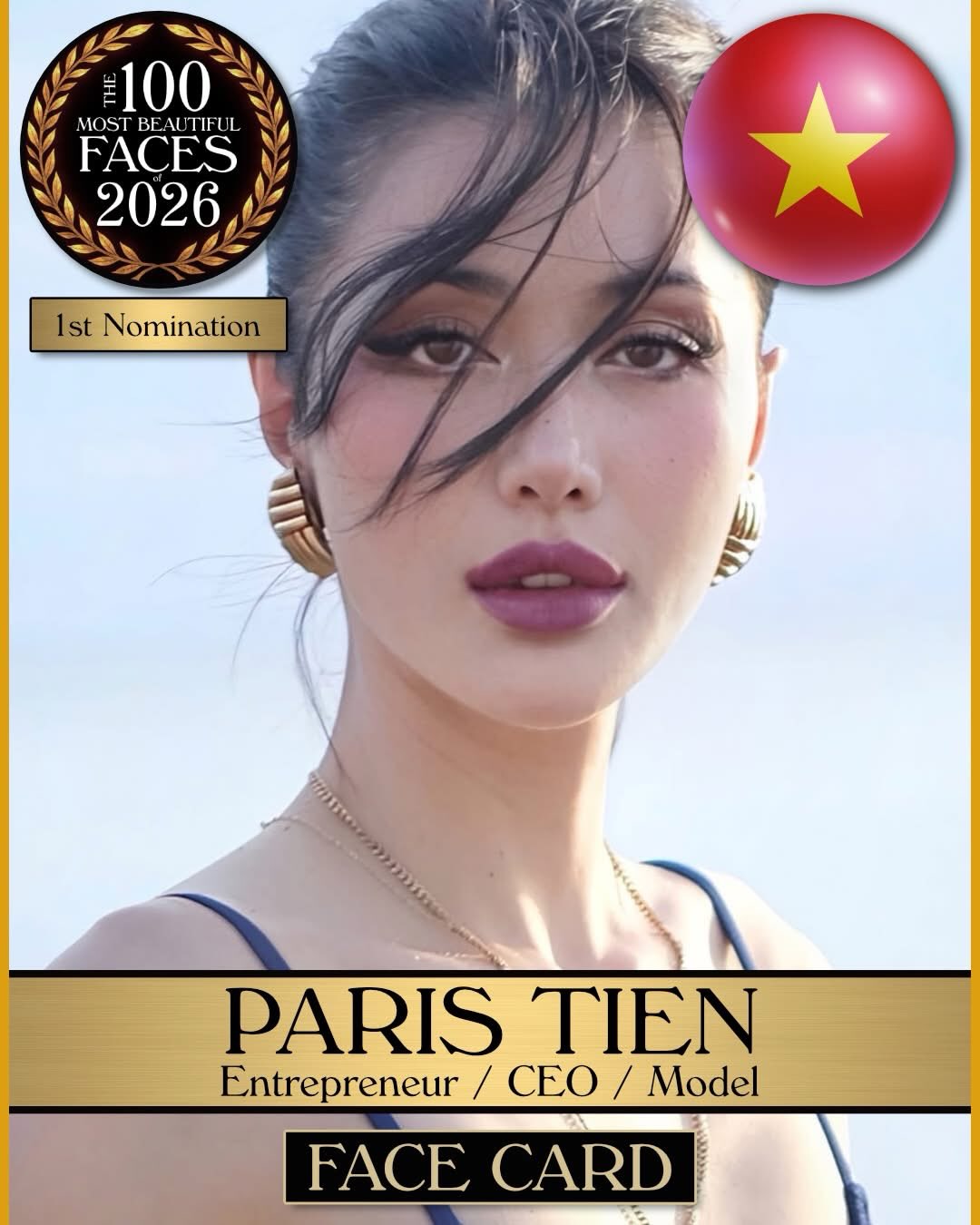 Cựu tiếp vi&ecirc;n h&agrave;ng kh&ocirc;ng Việt vừa lọt đề cử 100 gương mặt đẹp nhất thế giới: Biết tuổi thật sẽ sốc! - Ảnh 2.