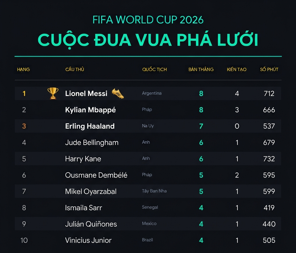 Lịch thi đấu chung kết World Cup 2026: Messi "đại chiến" Yamal - Ảnh 1. Lịch thi đấu chung kết World Cup 2026: Messi "đại chiến" Yamal - Ảnh 1.