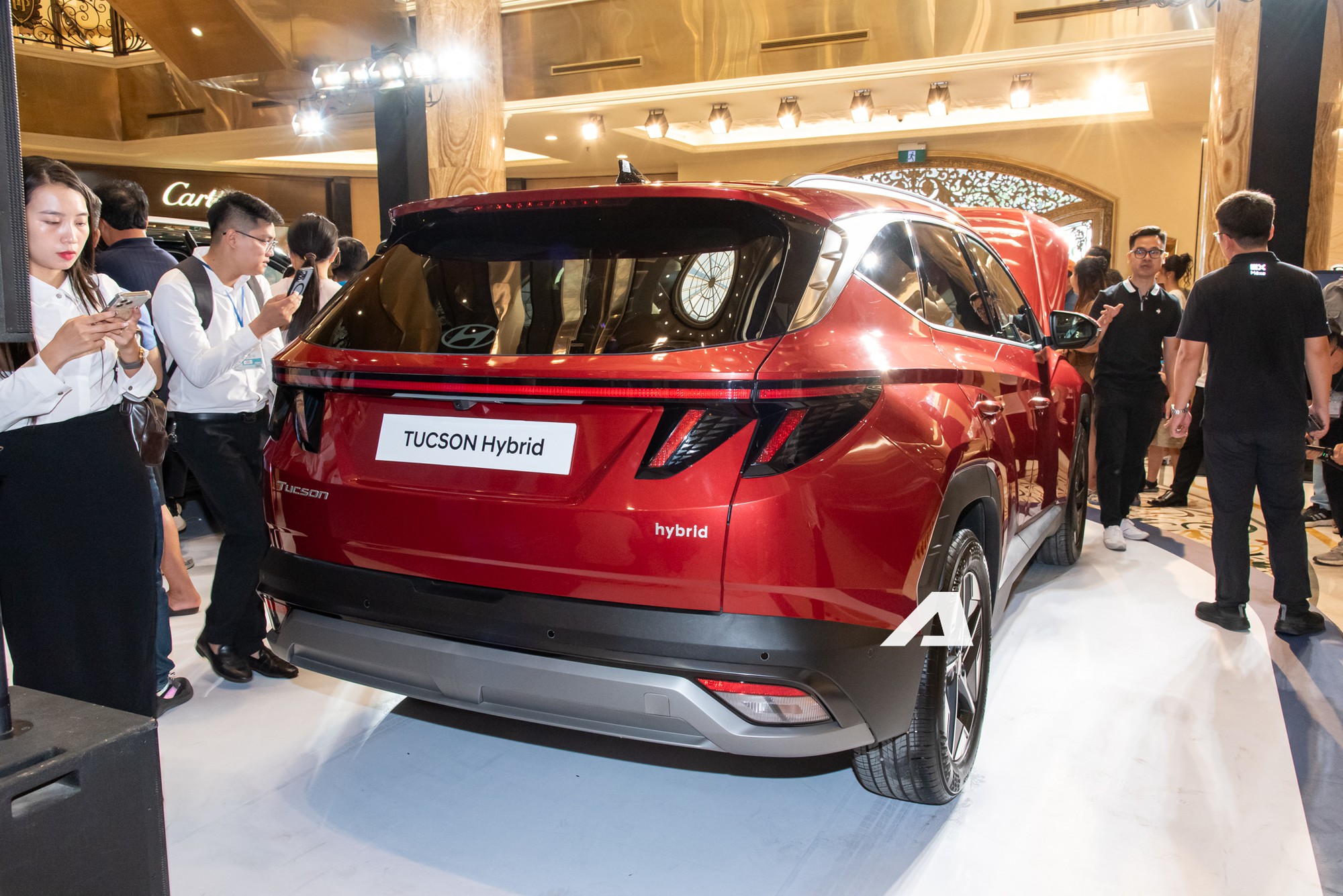 Bộ đôi Hyundai Tucson Hybrid và Palisade Hybrid lần đầu chào khách Việt: Người dân vây kín ngắm xe, giá không dưới 1 tỷ, ra mắt vào tháng 9 này - Ảnh 8.