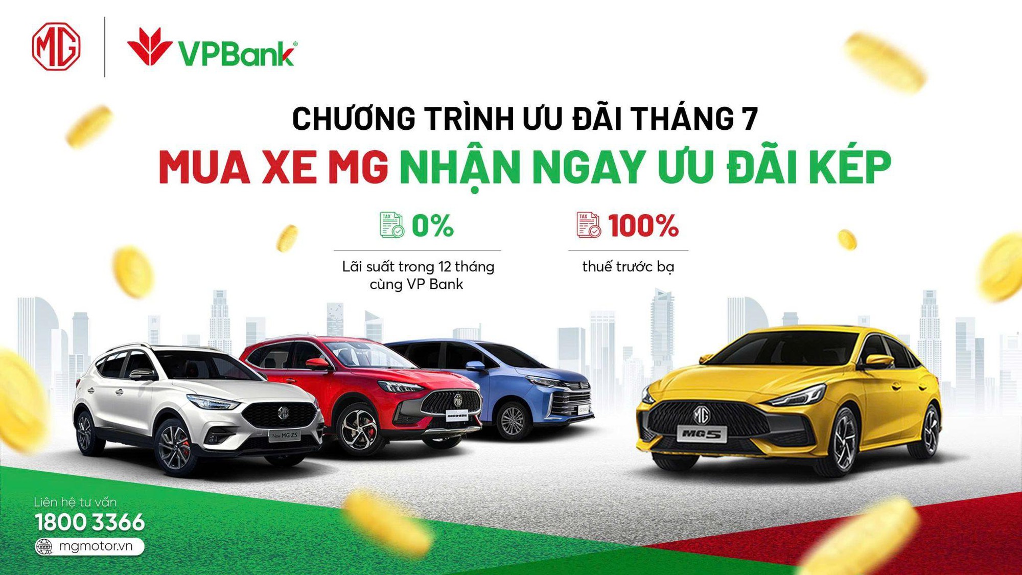 Hưởng lãi suất 0%, vay tới 80% giá trị xe, người mua MG nhẹ gánh tài chính - Ảnh 1. Hưởng lãi suất 0%, vay tới 80% giá trị xe, người mua MG nhẹ gánh tài chính - Ảnh 1.