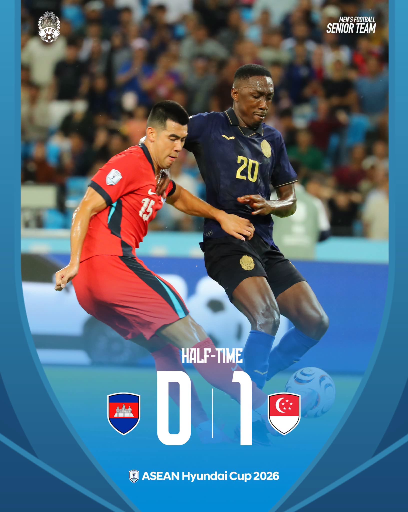 Singapore hạ Campuchia nghẹt thở phút bù giờ, chiếm lợi thế sớm ở bảng A AFF Cup 2026 - Ảnh 1.