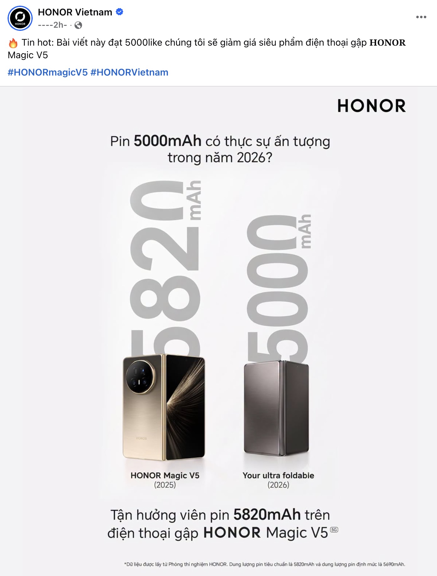 HONOR Magic V6 so sánh vượt trội với Galaxy Z Fold8 về pin và tốc độ sạc - Ảnh 2. HONOR Magic V6 so sánh vượt trội với Galaxy Z Fold8 về pin và tốc độ sạc - Ảnh 2.
