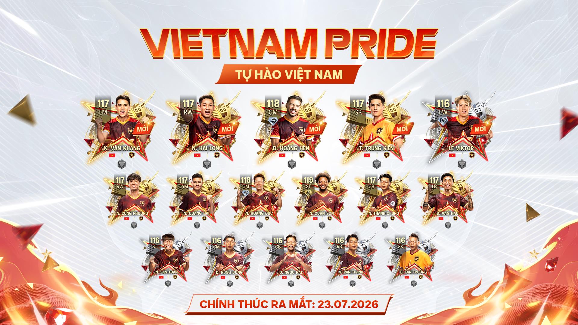 Mùa thẻ Tự Hào Việt Nam đổ bộ FC Mobile Việt Nam: dàn cầu thủ Việt hot nhất đã có mặt - Ảnh 1. Mùa thẻ Tự Hào Việt Nam đổ bộ FC Mobile Việt Nam: dàn cầu thủ Việt hot nhất đã có mặt - Ảnh 1.