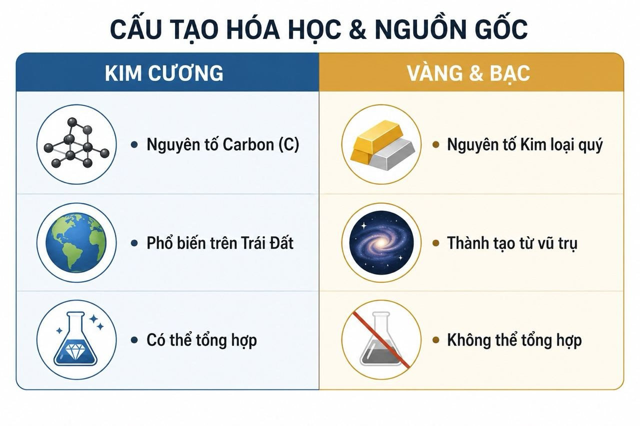 Được xem l&agrave; biểu tượng của qu&yacute; hiếm, v&igrave; sao kim cương kh&ocirc;ng thể t&iacute;ch trữ như v&agrave;ng bạc? - Ảnh 2.