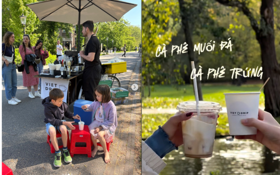 Người H&agrave; Lan m&ecirc; c&agrave; ph&ecirc; phin Việt Nam giữa c&ocirc;ng vi&ecirc;n Amsterdam - Ảnh 4.
