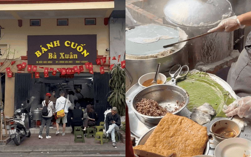 B&aacute;nh cuốn B&agrave; Xu&acirc;n: Qu&aacute;n ăn Michelin 3 năm liền g&acirc;y sốt tại H&agrave; Nội - Ảnh 1.
