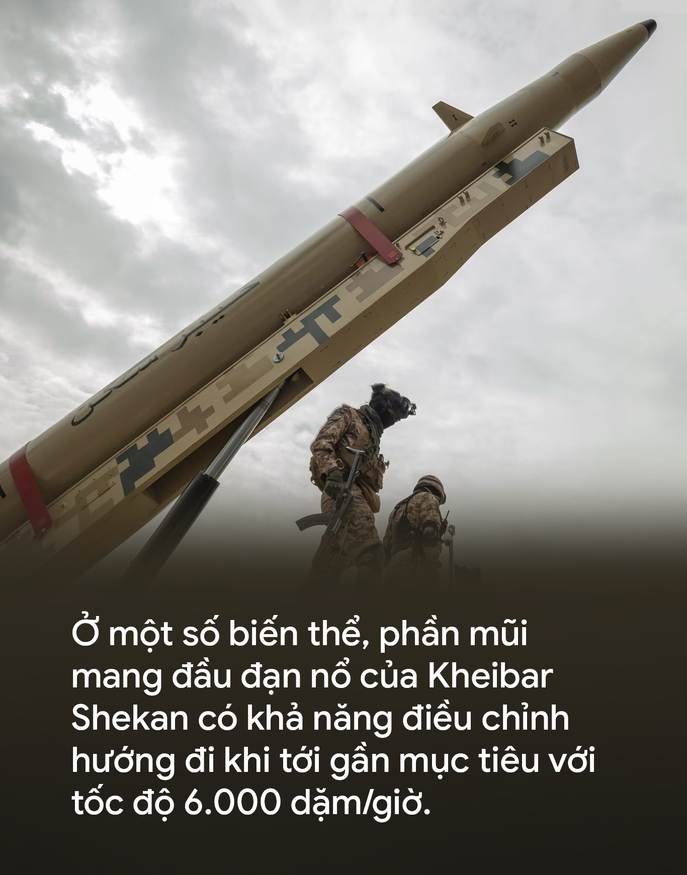 Vũ kh&iacute; Iran Kheibar Shekan: &Aacute;c mộng ph&ograve;ng kh&ocirc;ng Mỹ Ng&agrave;y c&agrave;ng nguy hiểm năm 2026 - Ảnh 1.