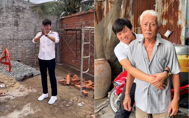 Cận cảnh căn nh&agrave; 10 ph&ograve;ng ngủ tặng bố mẹ của Qu&aacute;ch Ngọc Tuy&ecirc;n qu&ecirc; Long An, SN 1984 - Ảnh 1.