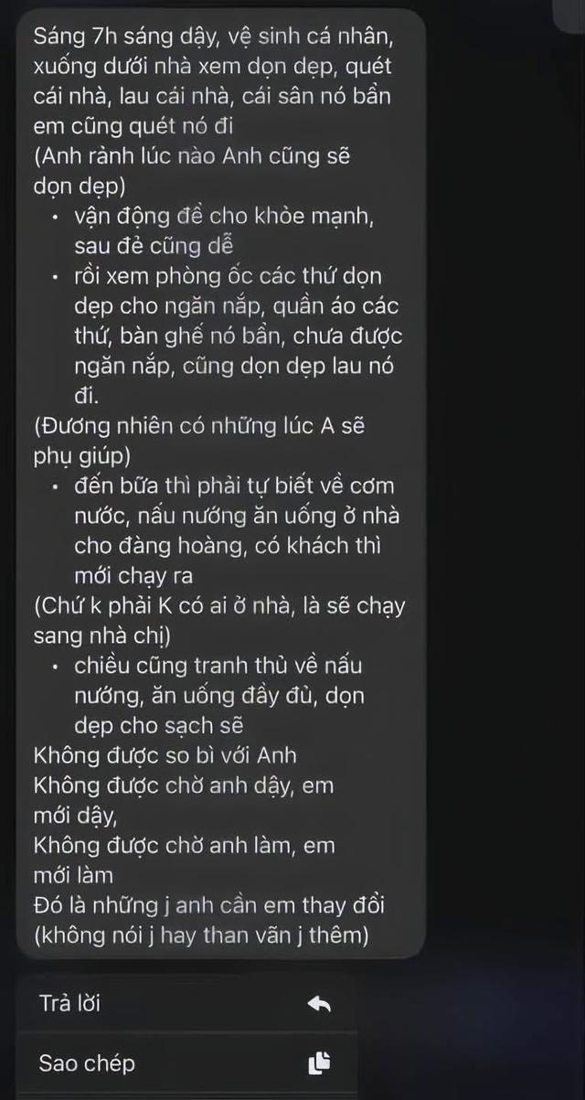 &Ocirc;ng chồng "dậy s&oacute;ng" MXH khi nhắn tin cho vợ bầu 5 th&aacute;ng: "Anh kh&ocirc;ng phải c&acirc;y ATM, t&igrave;m được chỗ n&agrave;o sướng th&igrave; cứ đi" - Ảnh 1.