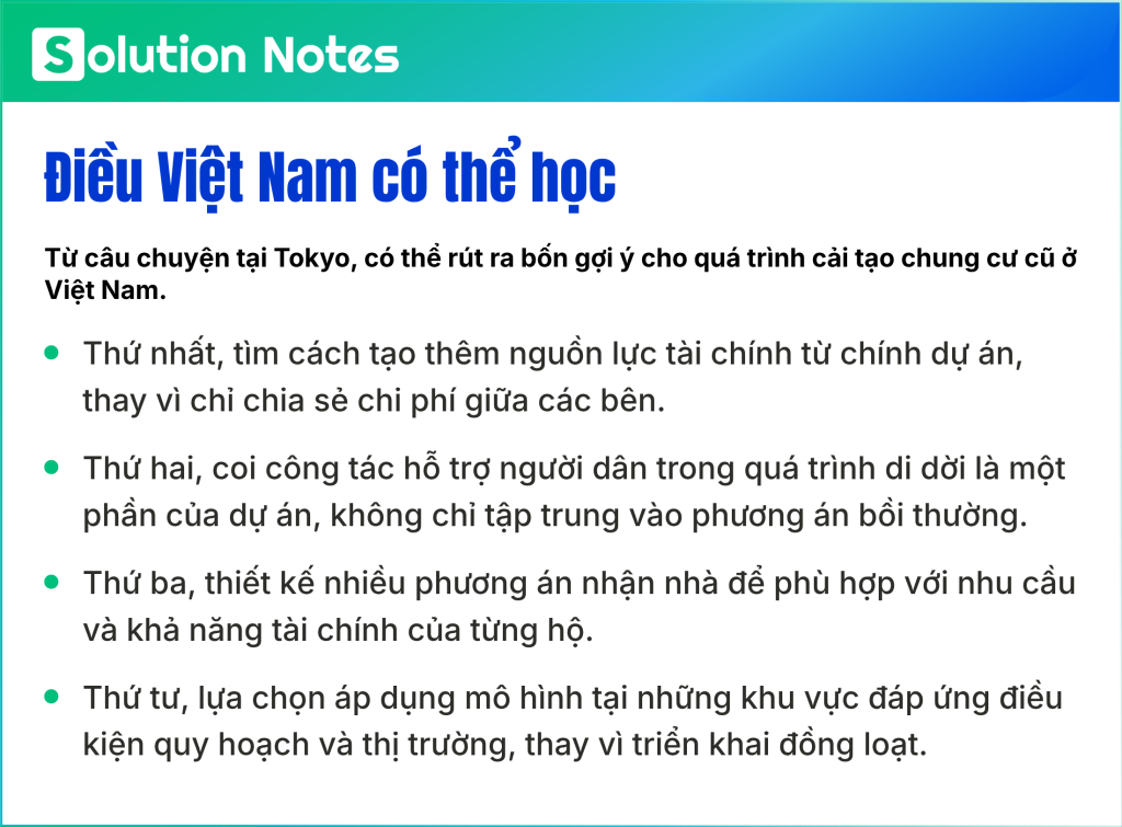 Chung cư cũ xây mới: Kinh nghiệm từ Nhật Bản gợi mở lời giải cho Việt Nam - Ảnh 2.