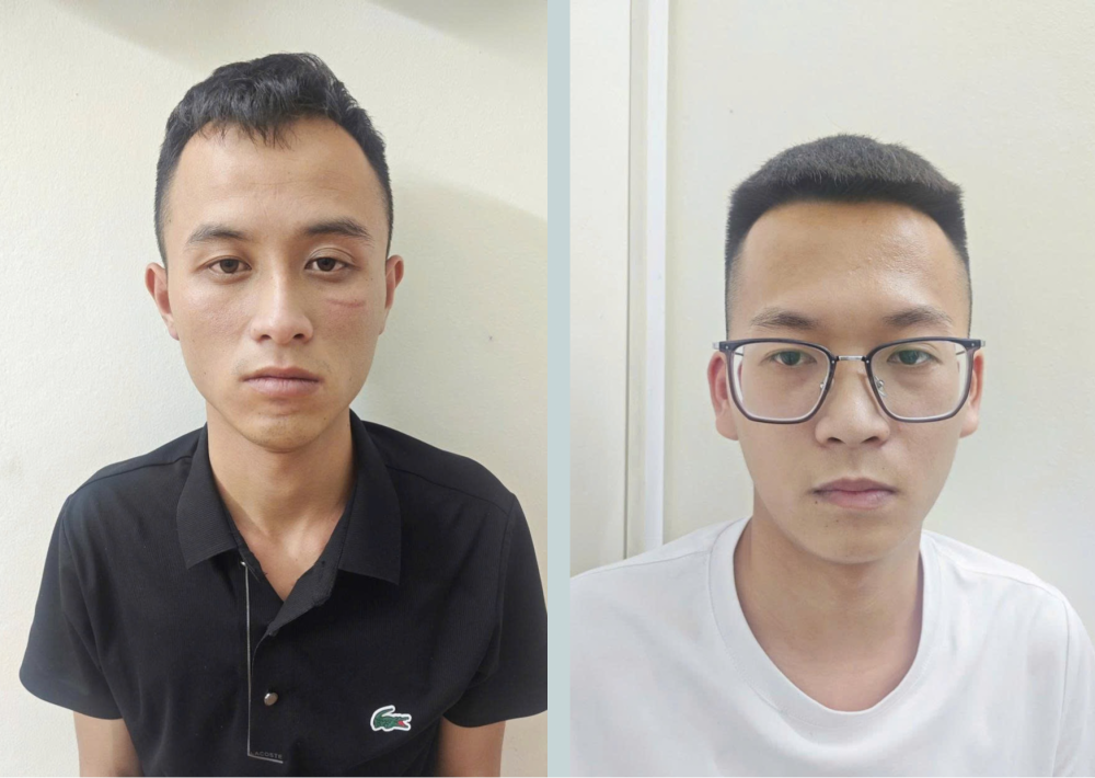 Hai thanh ni&ecirc;n lừa đảo chuyển tiền từ H&agrave;n Quốc bị bắt giữ tại H&agrave; Tĩnh - Ảnh 2.