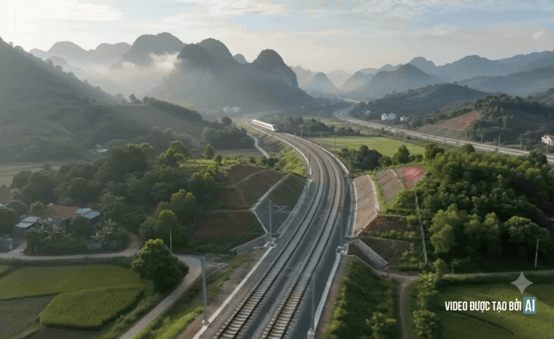 Bộ Xây dựng thông tin mới nhất về dự án trọng điểm dài 187km, kết nối với đường sắt tốc độ cao Trung Quốc - Ảnh 1.