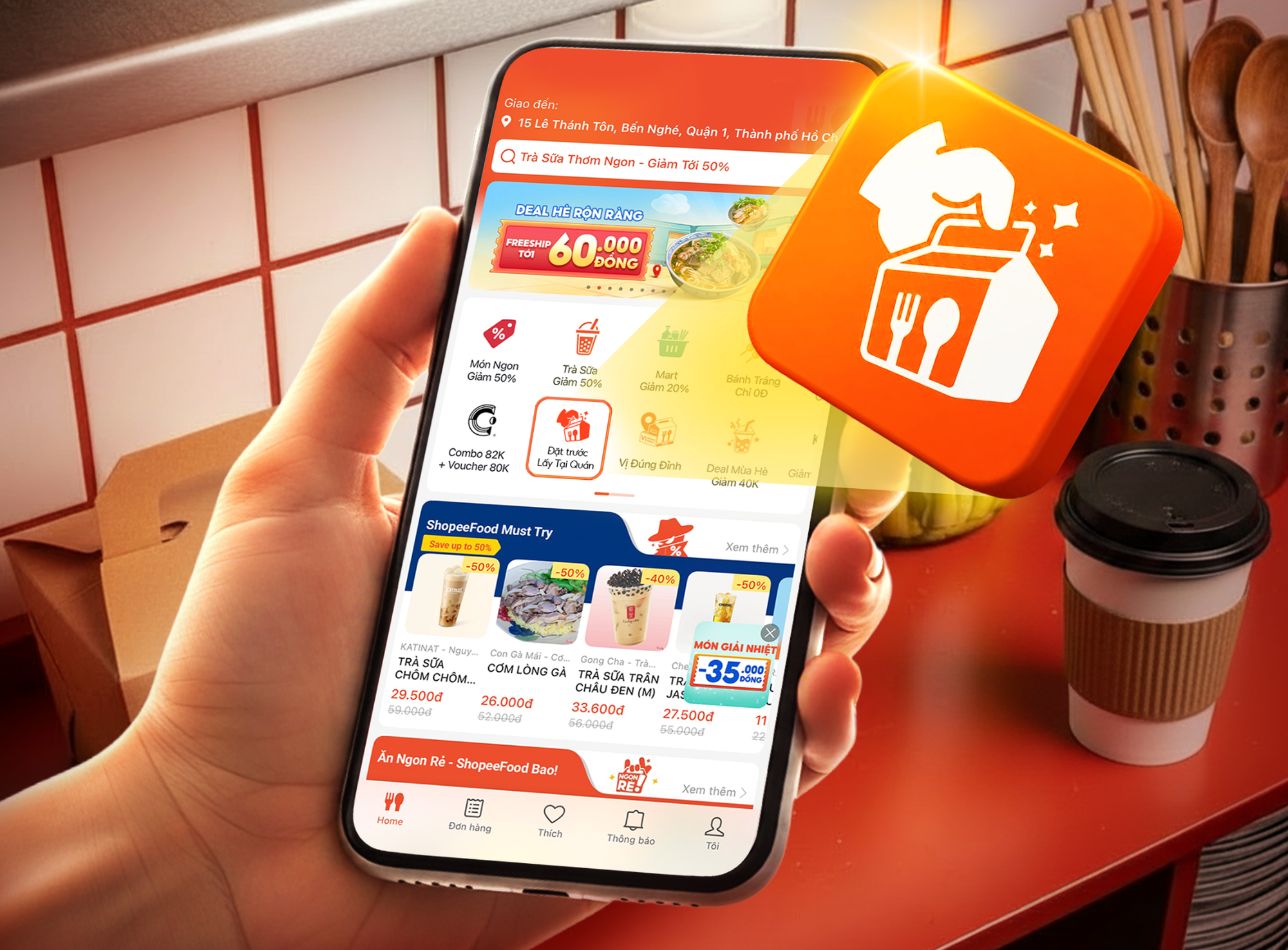 ShopeeFood triển khai “Đặt trước, lấy tại quán”, thêm lựa chọn đặt món cho người dùng - Ảnh 2. ShopeeFood triển khai “Đặt trước, lấy tại quán”, thêm lựa chọn đặt món cho người dùng - Ảnh 2.