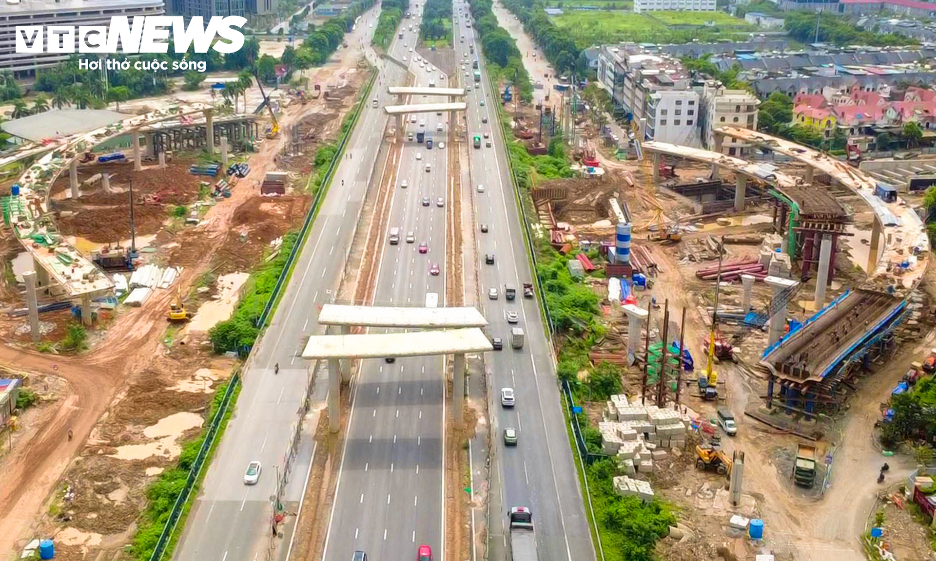N&uacute;t giao V&agrave;nh đai 3 , 5 v&agrave; Đại lộ Thăng Long: Hầm chui 975m tại H&agrave; Nội - Ảnh 2.