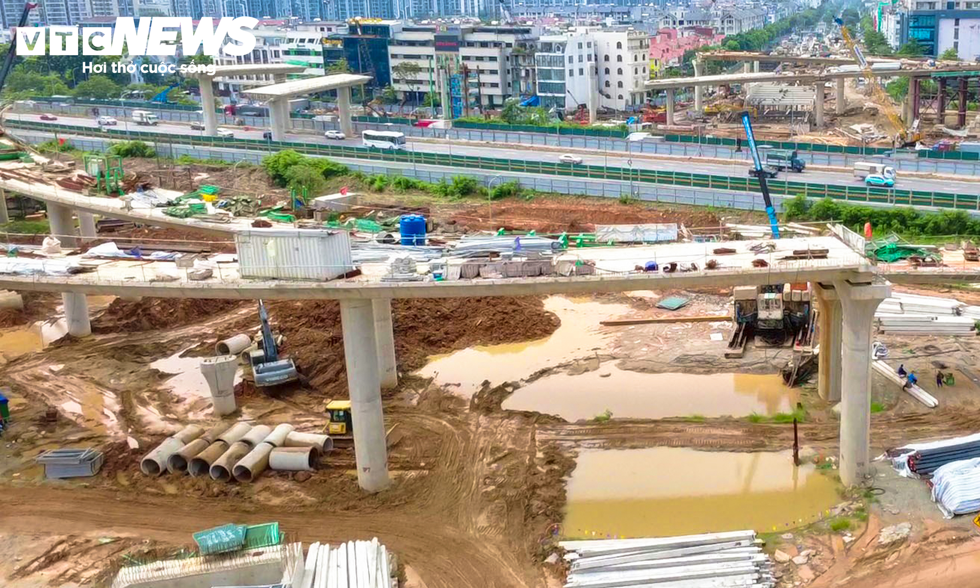 N&uacute;t giao V&agrave;nh đai 3 , 5 v&agrave; Đại lộ Thăng Long: Hầm chui 975m tại H&agrave; Nội - Ảnh 3.