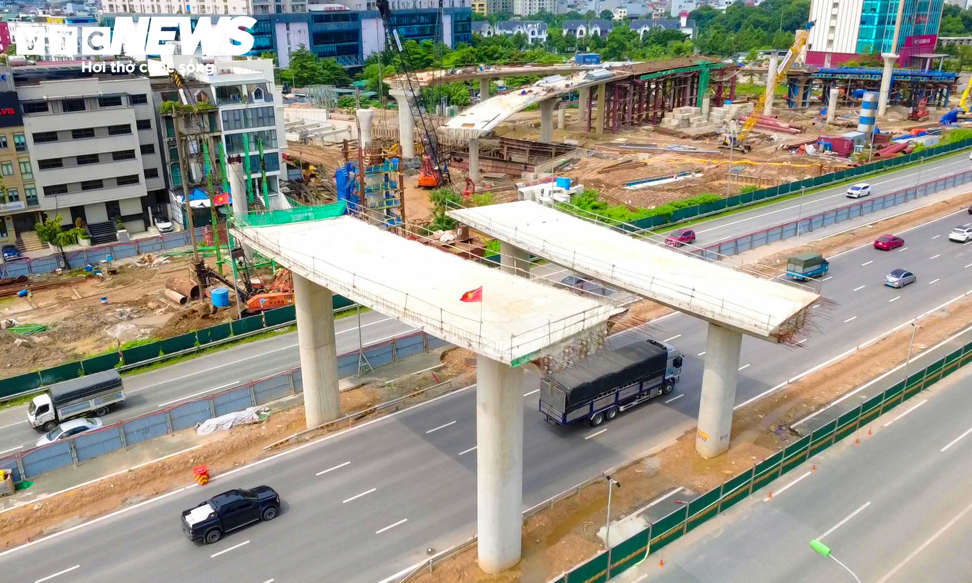 N&uacute;t giao V&agrave;nh đai 3 , 5 v&agrave; Đại lộ Thăng Long: Hầm chui 975m tại H&agrave; Nội - Ảnh 8.