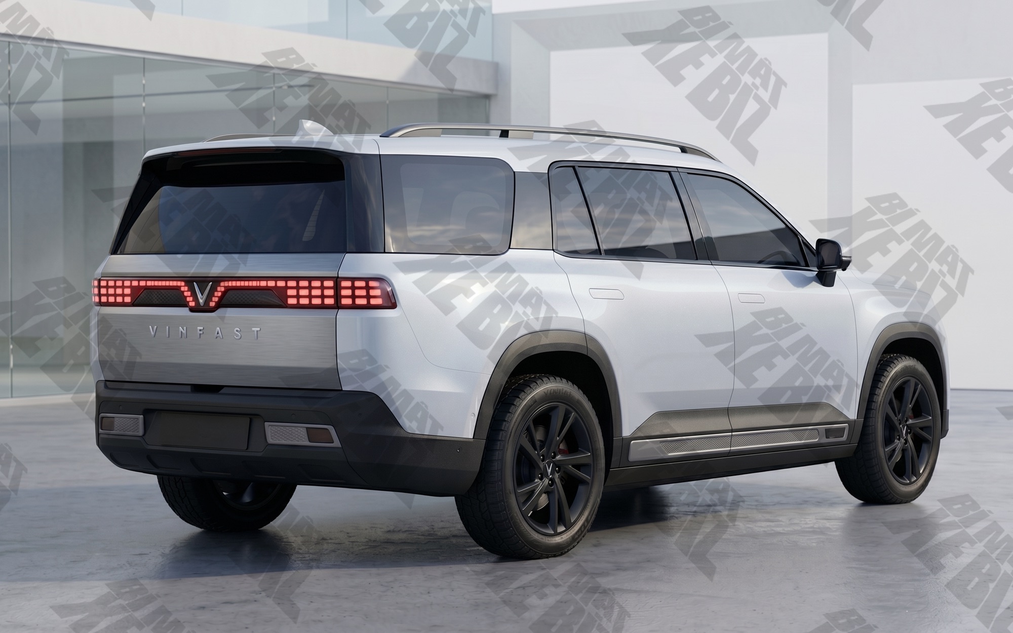 SUV cỡ lớn mới lộ diện trong nhà máy VinFast: Dáng bề thế, gầm cao hơn VF 9, đồn đoán là EREV như VF Wild - Ảnh 5.