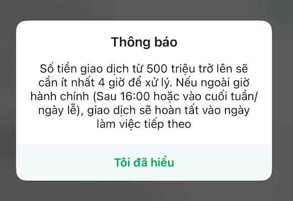 Một số giao dịch chuyển tiền tr&ecirc;n 500 triệu đồng vẫn cần &iacute;t nhất 4 giờ để xử l&yacute; - Ảnh 2.