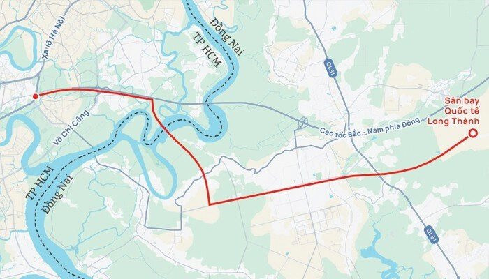 Việt Nam sắp c&oacute; 1 tuyến đường sắt d&agrave;i 47,7 km nối si&ecirc;u đ&ocirc; thị 14 triệu d&acirc;n với s&acirc;n bay 336.630 tỷ đồng: Đi qua 7 phường, x&atilde;, dự kiến ho&agrave;n th&agrave;nh trong năm 2030 - Ảnh 2.