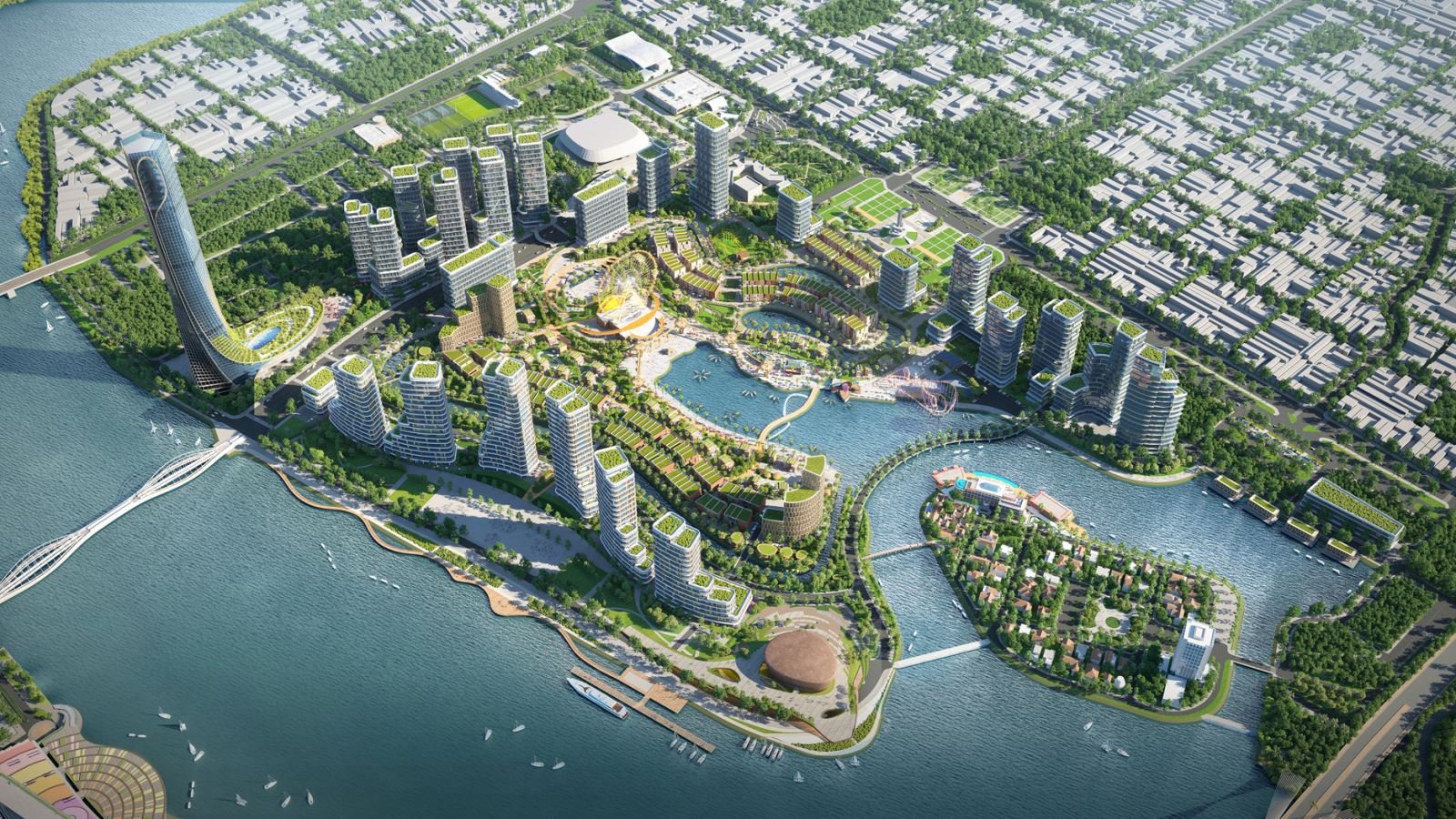Tòa tháp "cao thứ 2 Việt Nam" đang được xây tại thành phố miền Trung: 69 tầng cao 400m "vượt mặt" Bitexco, bên trong là siêu tổ hợp đa chức năng - Ảnh 6. Tòa tháp "cao thứ 2 Việt Nam" đang được xây tại thành phố miền Trung: 69 tầng cao 400m "vượt mặt" Bitexco, bên trong là siêu tổ hợp đa chức năng - Ảnh 6.