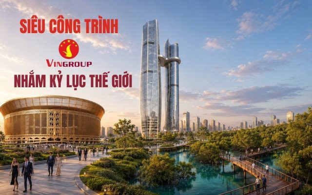 Bộ sưu tập c&ocirc;ng tr&igrave;nh kỷ lục thế giới m&agrave; &ocirc;ng Phạm Nhật Vượng đang muốn x&acirc;y: Từ SVĐ lớn nhất h&agrave;nh tinh, biển hồ nh&acirc;n tạo 800ha, c&ocirc;ng vi&ecirc;n 300 s&acirc;n Tennis - Pickleball - Padel... - Ảnh 1.
