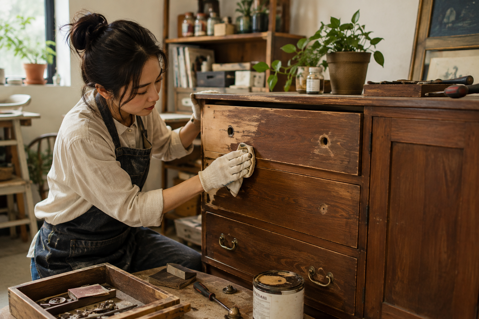 V&igrave; sao những chiếc tủ gỗ cũ của bố mẹ lại được người trẻ săn t&igrave;m? - Ảnh 2.