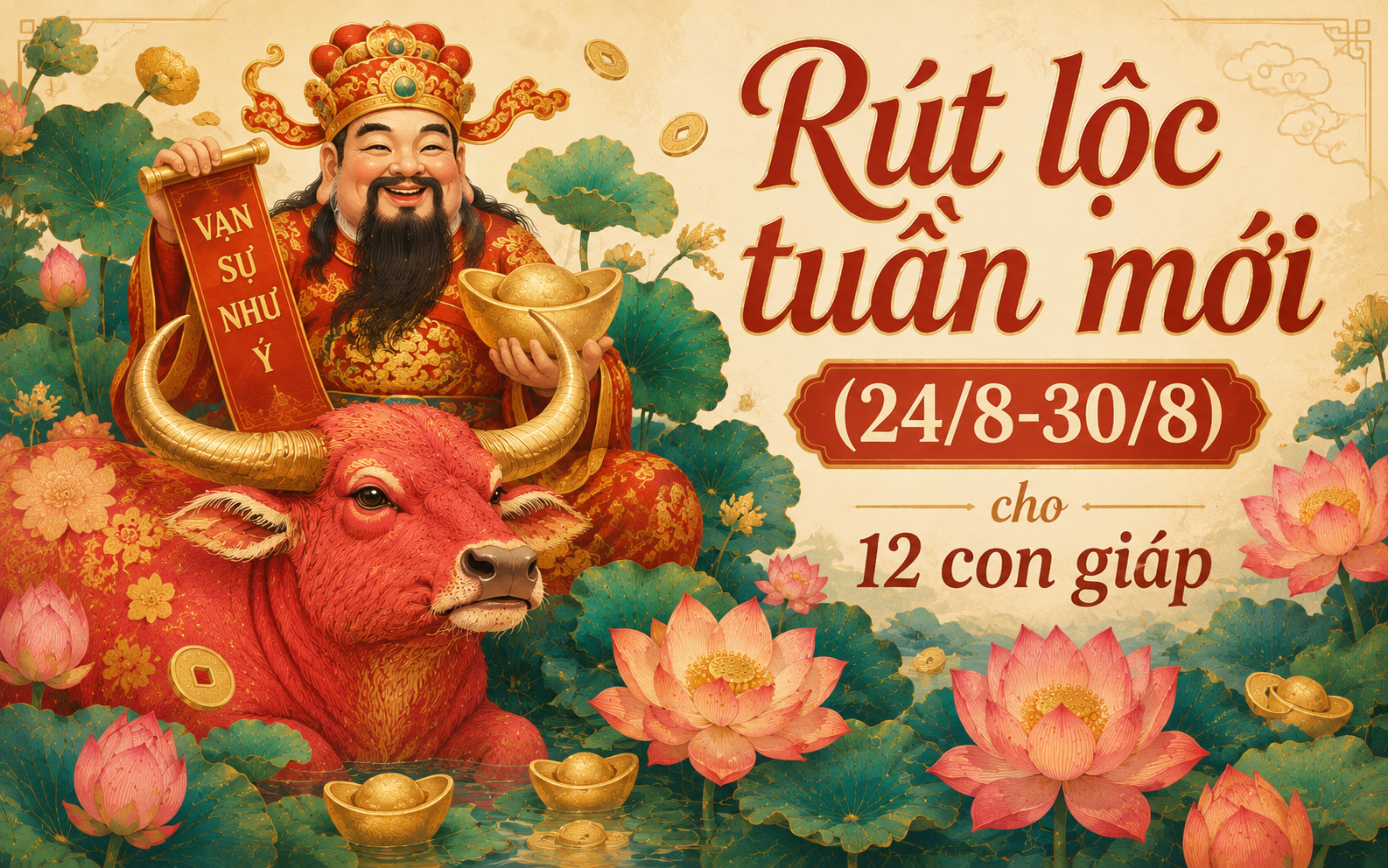 H&aacute;i lộc tuần mới (24/8-30/8) cho 12 con gi&aacute;p: Ai được hưởng may mắn, ai cần cẩn trọng? - Ảnh 1.