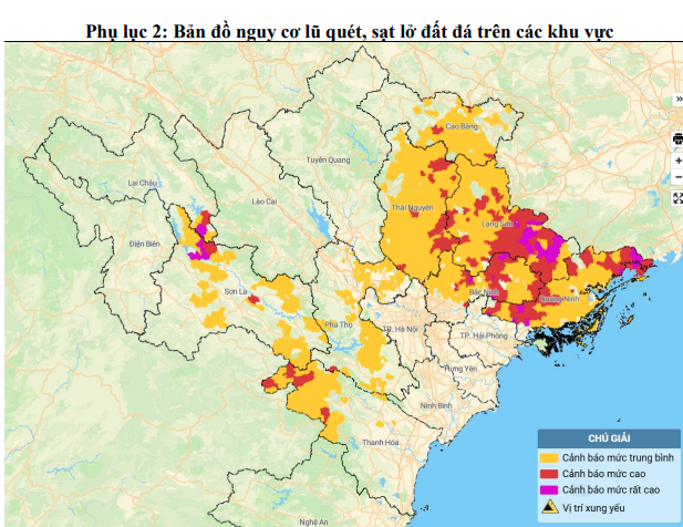 Thông báo khẩn: Người dân Bắc Ninh, Quảng Ninh, Thái Nguyên, Phú Thọ, Thanh hóa,... chú ý - Ảnh 1.