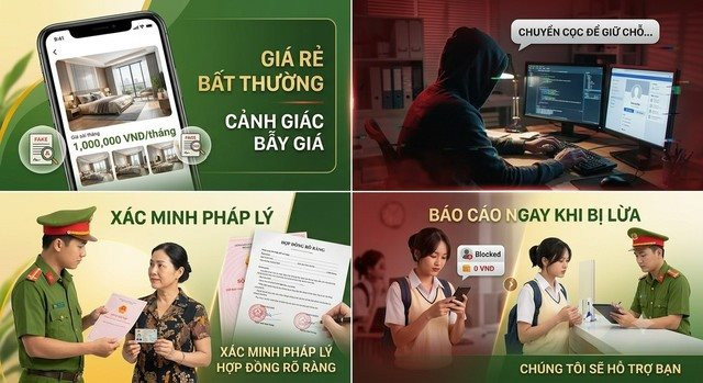 Nguy cơ lừa đảo khi thu&ecirc; nh&agrave;, ph&ograve;ng trọ gi&aacute; rẻ qua mạng x&atilde; hội - Ảnh 1.