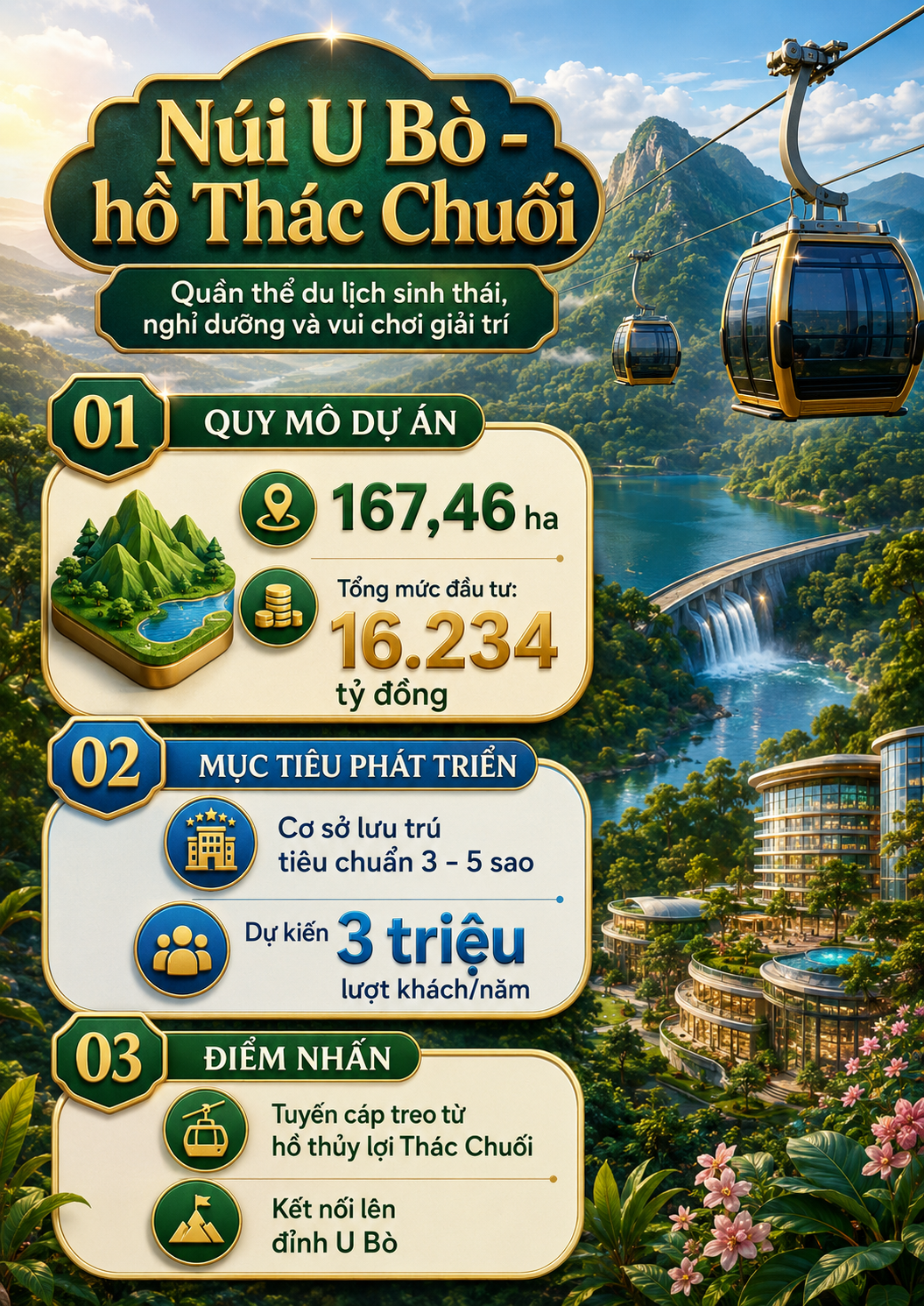 Việt Nam sắp có 'Bà Nà Hills thứ 2': Trị giá 16.234 tỷ đồng, cáp treo lên đỉnh núi hơn 1.000m đẹp ngoạn mục - Ảnh 2.