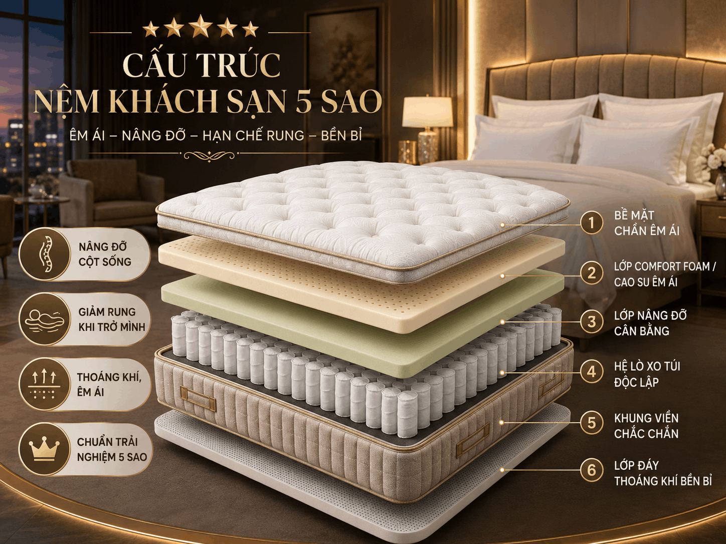 Nệm tốt như khách sạn 5 sao: Chọn thế nào để mua giá tốt? - Ảnh 1. Nệm tốt như khách sạn 5 sao: Chọn thế nào để mua giá tốt? - Ảnh 1.