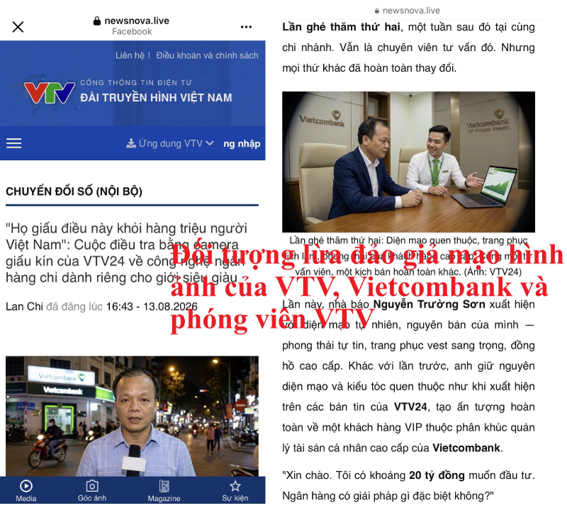 Vietcombank cảnh b&aacute;o lừa đảo c&ocirc;ng nghệ cao qua AI giả mạo h&igrave;nh ảnh ng&acirc;n h&agrave;ng - Ảnh 2.