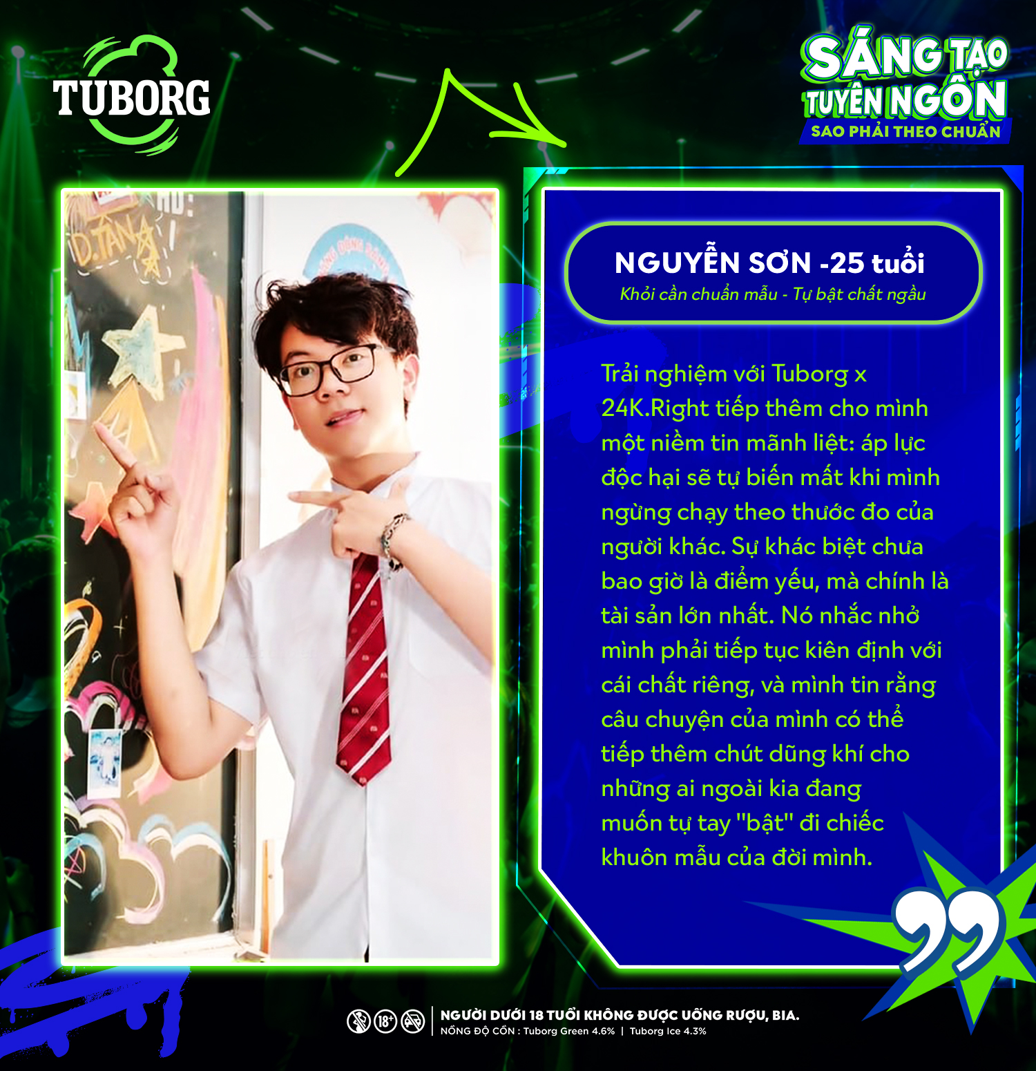 Soi d&agrave;n Gen Z sống chất vừa giật tung &aacute;p lực trong MV đồng s&aacute;ng tạo độc đ&aacute;o của bia Tuborg v&agrave; 24K Right - Ảnh 2.