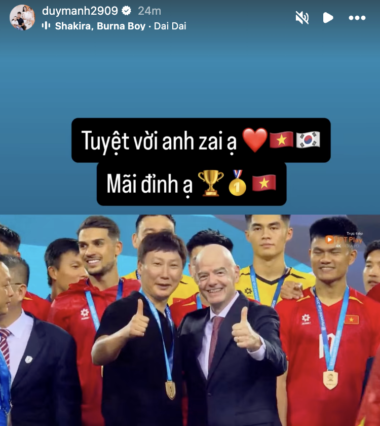 Cầu thủ ĐT Việt Nam ăn mừng vô địch ASEAN Cup 2026 trên mạng xã hội - Ảnh 9. Cầu thủ ĐT Việt Nam ăn mừng vô địch ASEAN Cup 2026 trên mạng xã hội - Ảnh 9.