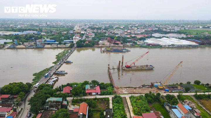 Diện mạo dự &aacute;n cầu Ninh B&igrave;nh vượt s&ocirc;ng Ninh Cơ gần 600 tỷ đồng dần th&agrave;nh h&igrave;nh - Ảnh 1.