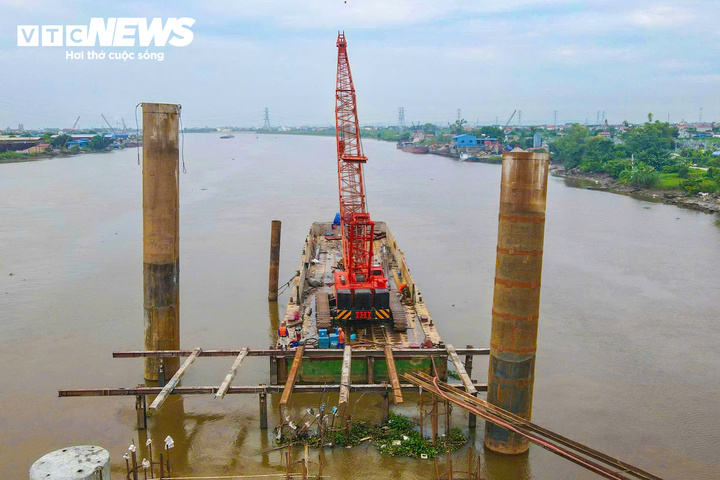 Diện mạo dự &aacute;n cầu Ninh B&igrave;nh vượt s&ocirc;ng Ninh Cơ gần 600 tỷ đồng dần th&agrave;nh h&igrave;nh - Ảnh 3.
