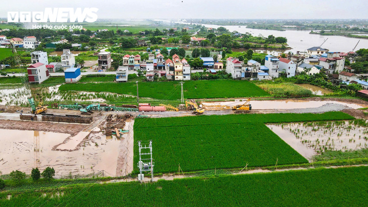 Diện mạo dự &aacute;n cầu Ninh B&igrave;nh vượt s&ocirc;ng Ninh Cơ gần 600 tỷ đồng dần th&agrave;nh h&igrave;nh - Ảnh 9.