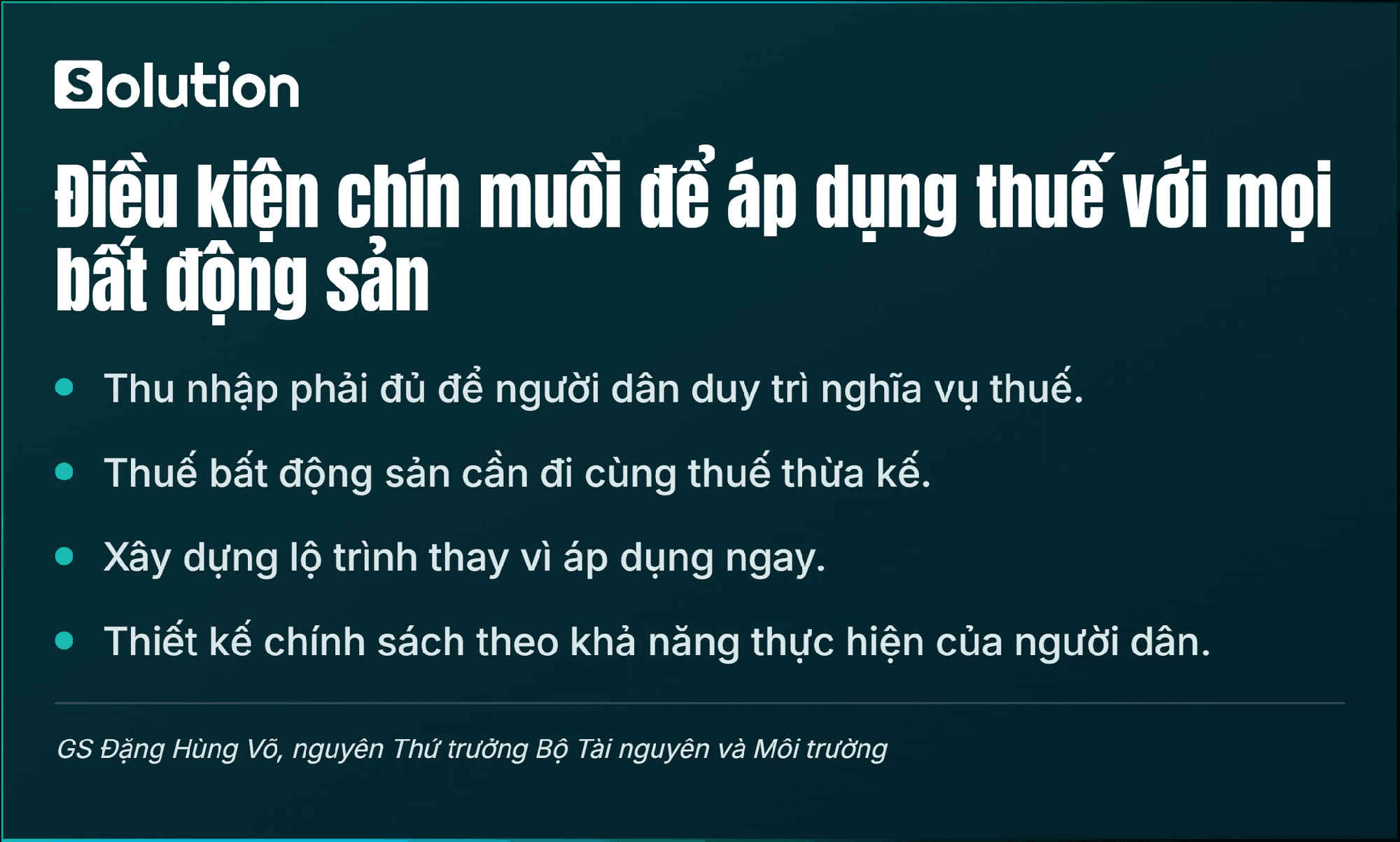 “Việt Nam chưa thể đánh thuế tất cả nhà, đất như Mỹ” - Ảnh 1.