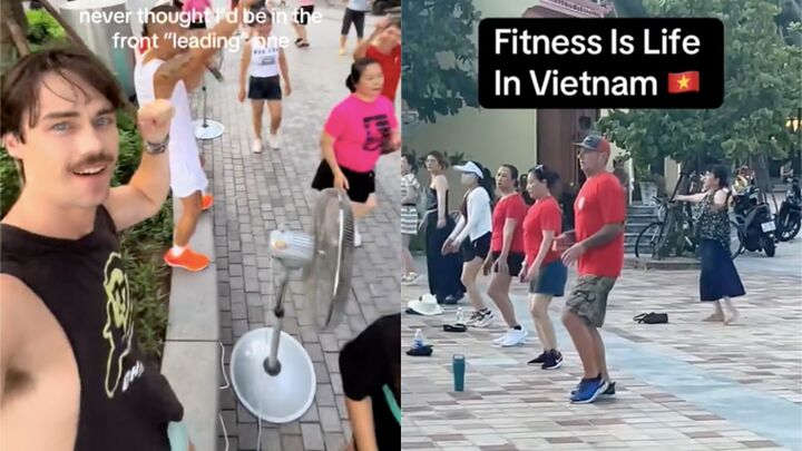 Tập thể dục buổi s&aacute;ng ở Việt Nam: Hoạt động g&acirc;y nghiện cho du kh&aacute;ch T&acirc;y - Ảnh 3.