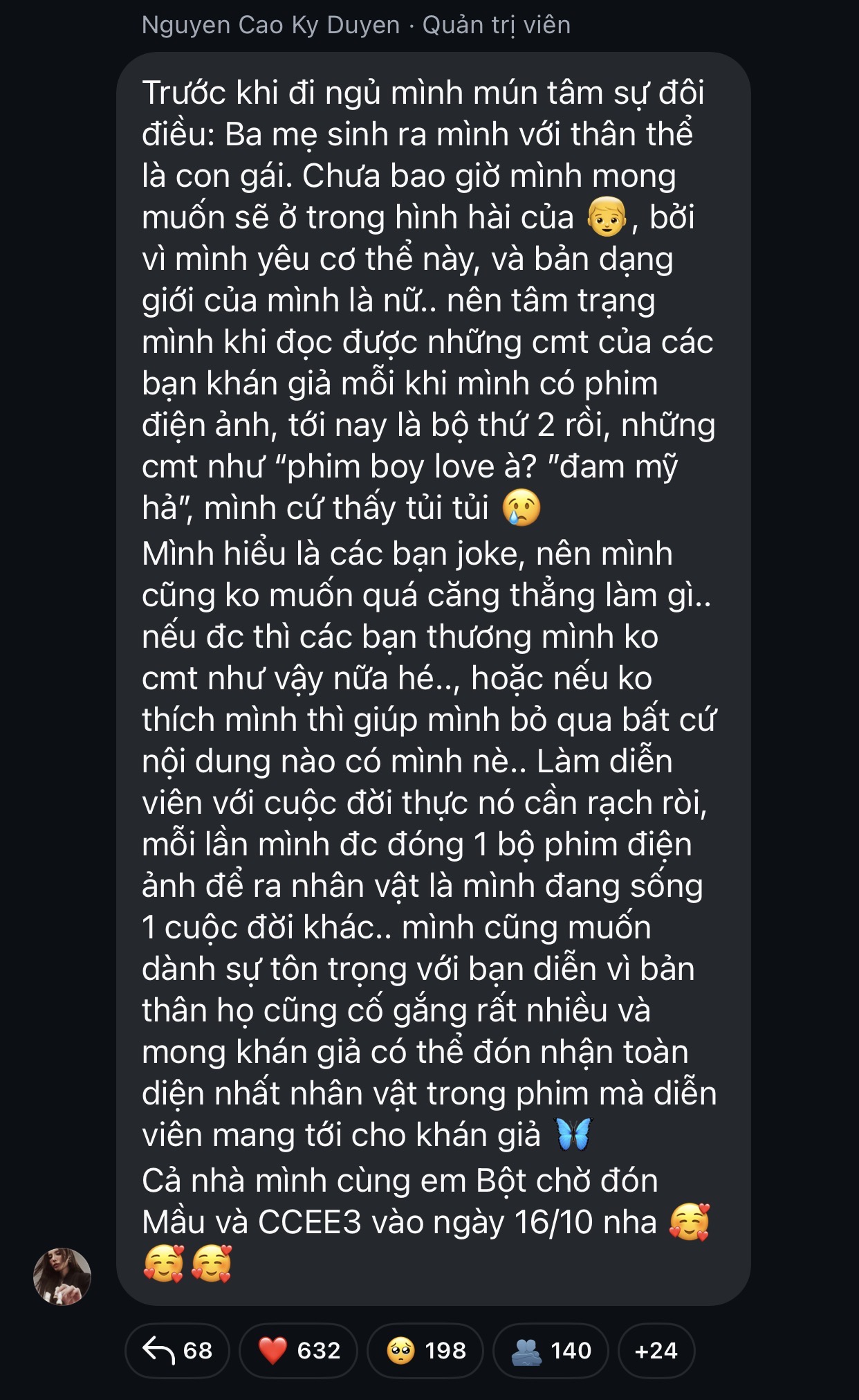 Kỳ Duyên lên tiếng: 