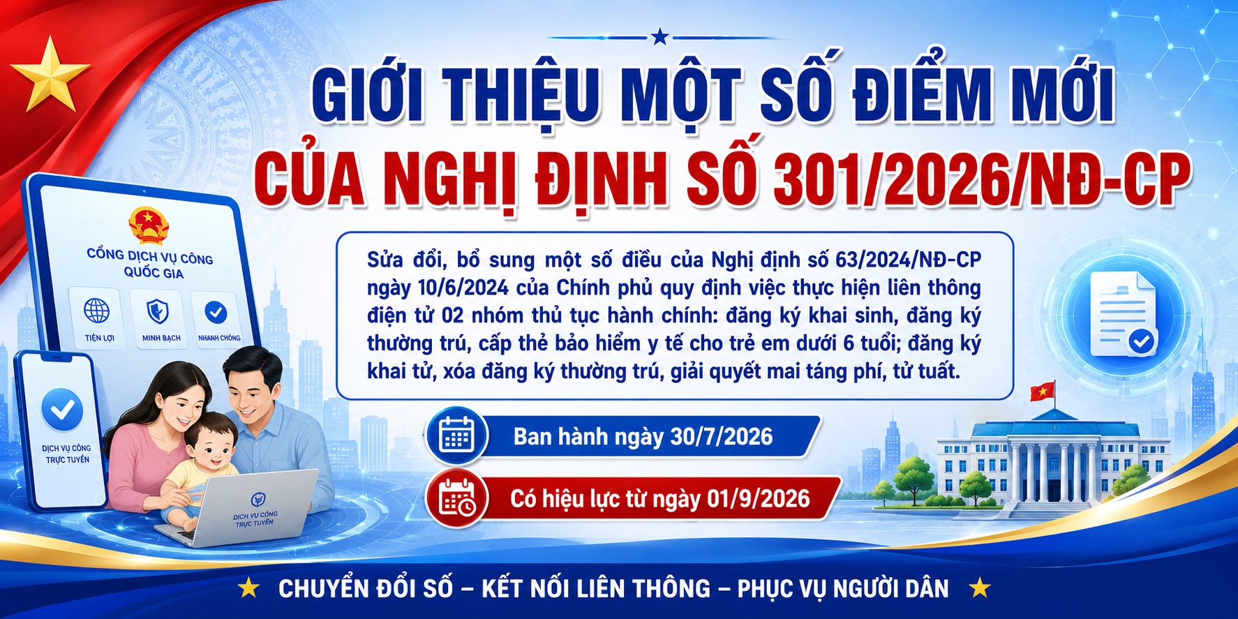 Quy định mới về đăng ký thường trú, khai sinh chính thức có hiệu lực từ ngày 1/9/2026 - Ảnh 1.
