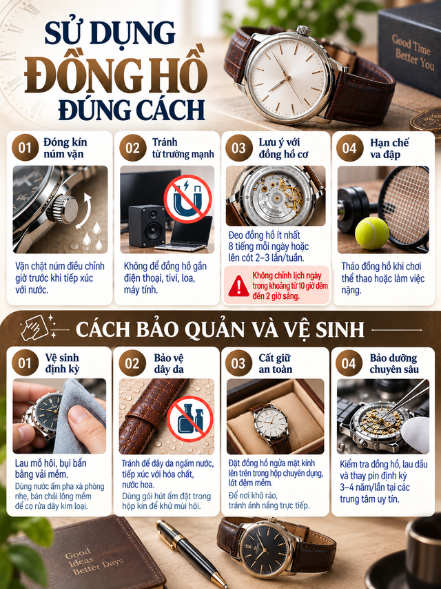 Th&oacute;i quen tưởng v&ocirc; hại c&oacute; thể khiến đồng hồ chạy sai giờ, người đeo cả chục năm chưa chắc để &yacute;- Ảnh 2.
