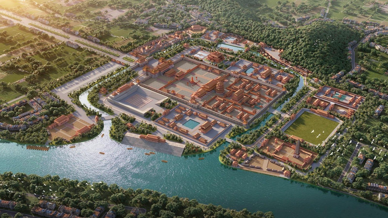 Sun Group l&agrave;m phim trường cổ trang 279 ha, tham vọng tạo &ldquo;Ho&agrave;nh Điếm Việt Nam&rdquo;: T&aacute;i hiện Ho&agrave;ng th&agrave;nh Thăng Long v&agrave; cuộc sống 1.000 năm trước - Ảnh 4.