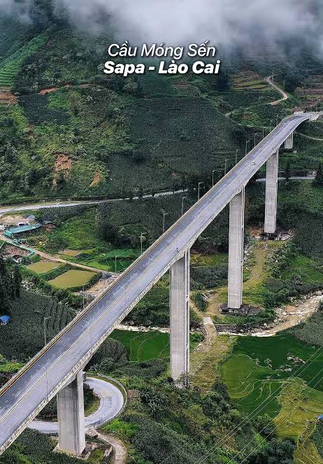 Việt Nam c&oacute; c&acirc;y cầu 600m kh&ocirc;ng bắc qua con s&ocirc;ng n&agrave;o, nằm giữa n&uacute;i rừng với trụ cao tới 83m so với mặt đất: Đ&atilde; được x&aacute;c lập kỷ lục, m&ocirc; h&igrave;nh tương tự ở Trung Quốc, T&acirc;y Ban Nha đ&atilde; l&agrave;m - Ảnh 4.