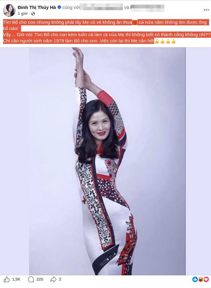 Đinh Thị th&uacute;y H&agrave; mẹ đơn th&acirc;n U50 h&agrave;i hước tuyển chồng sinh năm 1979 - Ảnh 1.