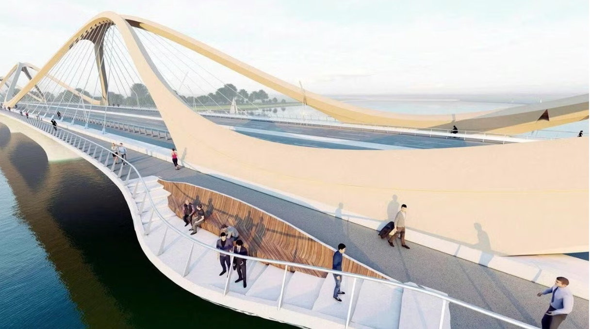 Cầu Trần Hưng Đạo 2026: M&ocirc; h&igrave;nh giao th&ocirc;ng bền vững với thiết kế v&ocirc; cực độc đ&aacute;o - Ảnh 1.