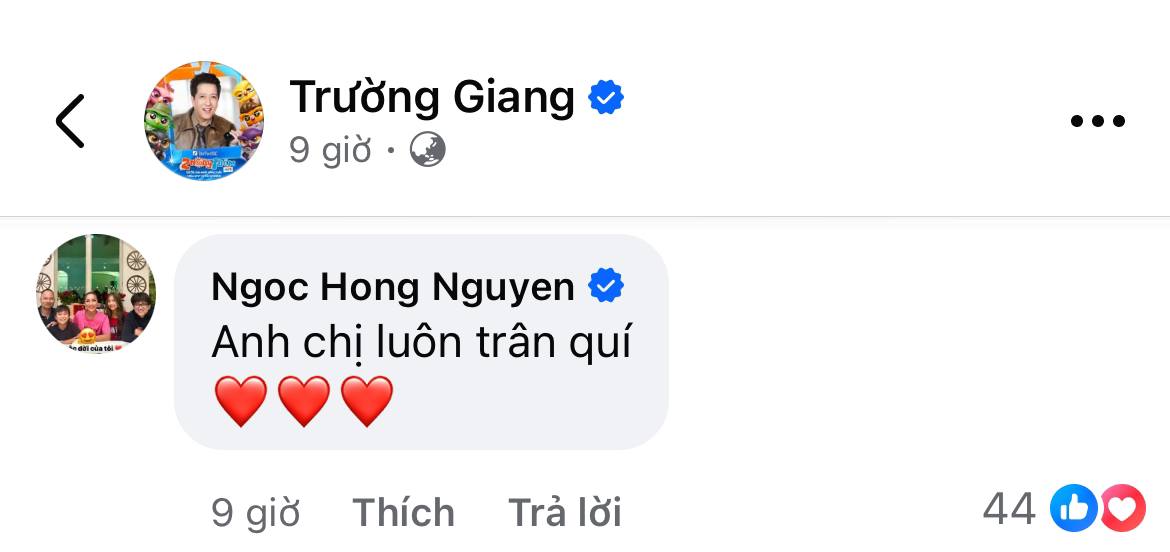 Trường Giang xin lỗi: Ca sĩ Hồng Ngọc gửi lời động vi&ecirc;n bất ngờ trong 5 chữ - Ảnh 1.